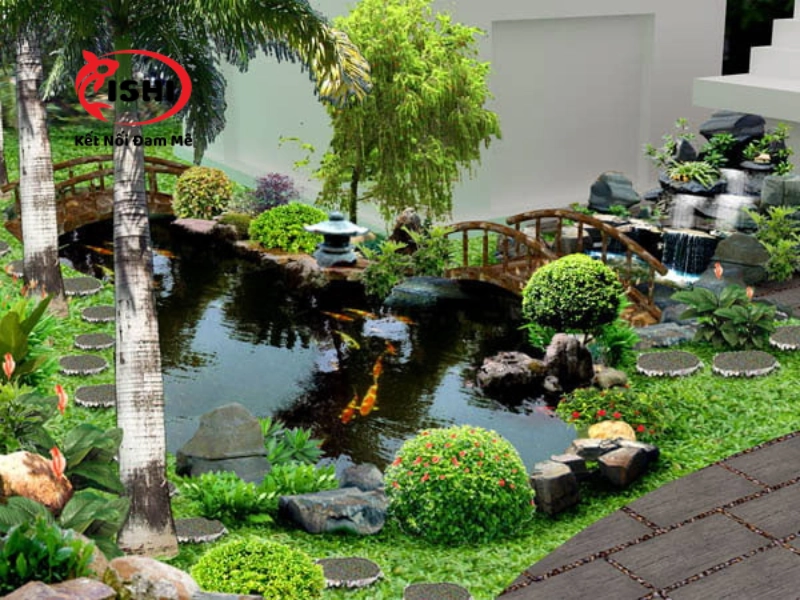 Tiêu chuẩn về cây trồng thi thiết kế hồ cá koi